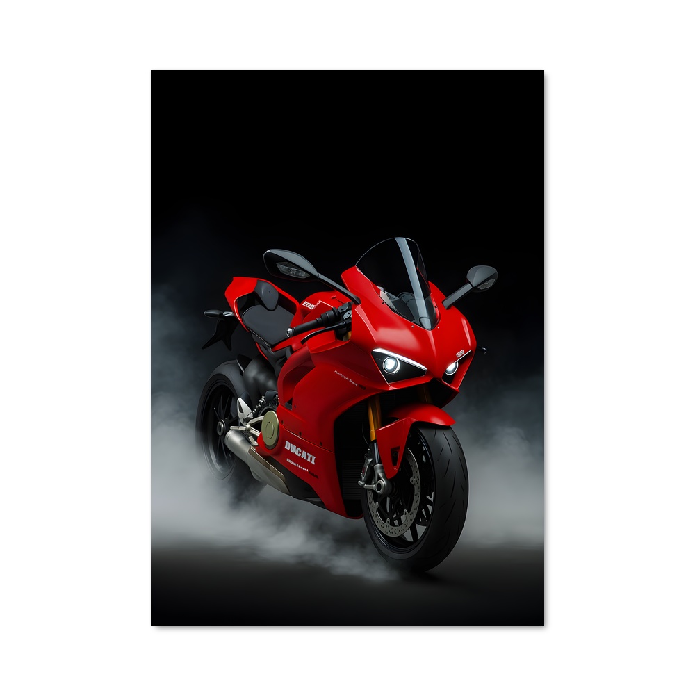 Poster moto Panigale v raffiné